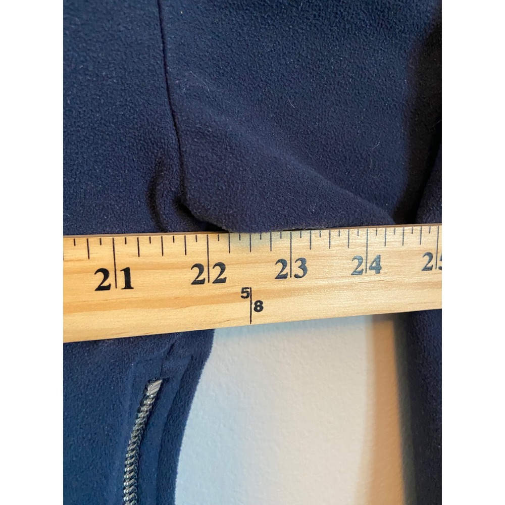 Varley Navy Blue Side Zip Cropped Sweatshirt Thumbhole Cuffs XS - Picture 5 of 7